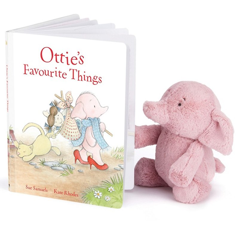 精裝故事書  Ottie's Favourite Things - 寶寶/兒童玩具/玩偶 - 紙 白色