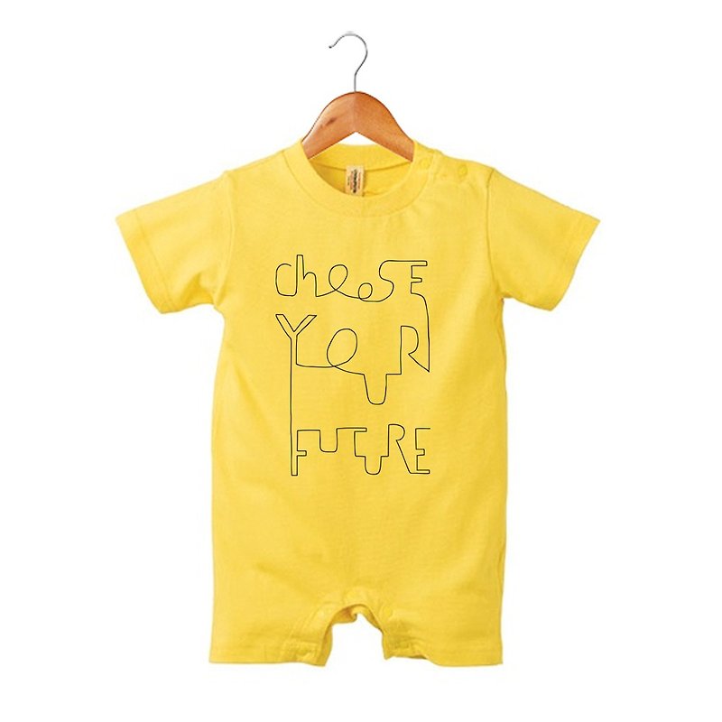 Choose your future Baby rompers - Onesies - Cotton & Hemp Yellow