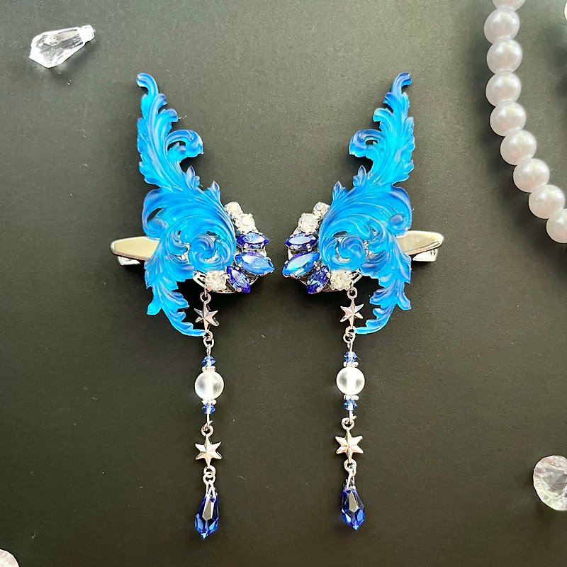 Fairy accessories [sapphire] - เครื่องประดับผม - เรซิน สีน้ำเงิน