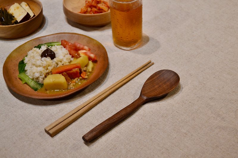 木匙 /  吃飯木匙  #01 - 刀/叉/湯匙/餐具組 - 木頭 