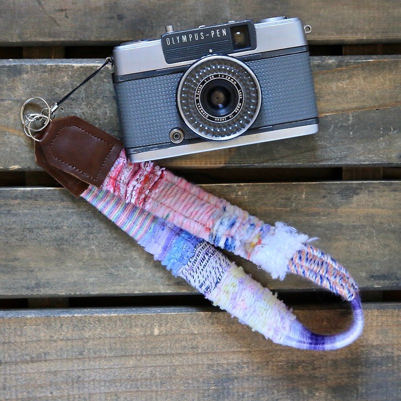 Yarn hand strap #9 - ขาตั้งกล้อง - ผ้าฝ้าย/ผ้าลินิน หลากหลายสี