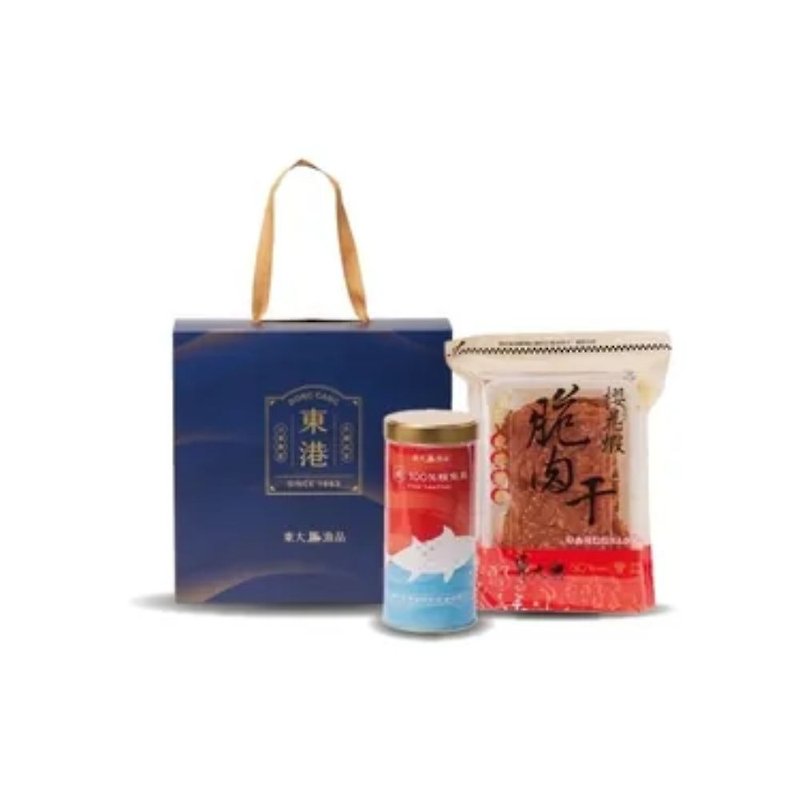 Donggang-Double Treasure Gift Box - Dried Meat & Pork Floss - Other Materials Multicolor