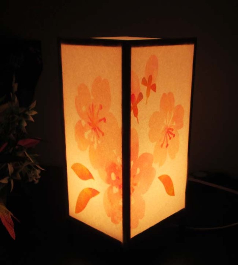 癒しの夢灯り≪桜花の微笑≫5-15･安らぎの輝きスタンド・3型 - 照明・ランプ - 紙 オレンジ