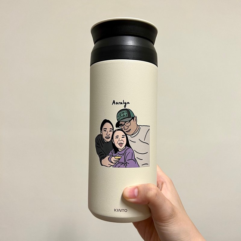 [Customized thermos] Japan KINTO accompanying / portable lightweight thermos, 500ml - กระบอกน้ำร้อน - วัสดุอื่นๆ ขาว