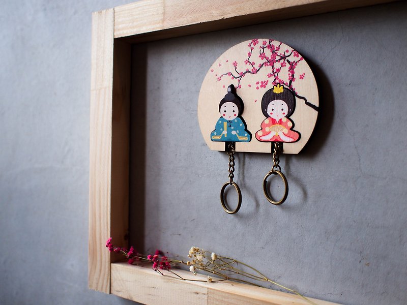 Key House lovers customizable Storage Decoration Gift X'mas - กล่องเก็บของ - ไม้ สีนำ้ตาล