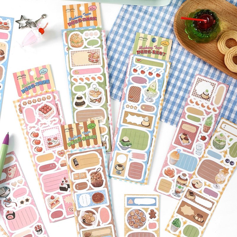 Papermore picnic diary series diy handbook decoration small things note writing six sections of long tape - มาสกิ้งเทป - วัสดุอื่นๆ 