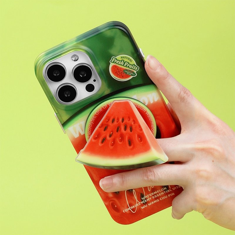 Watermelon Magnetic iPhone Case - เคส/ซองมือถือ - วัสดุอื่นๆ 