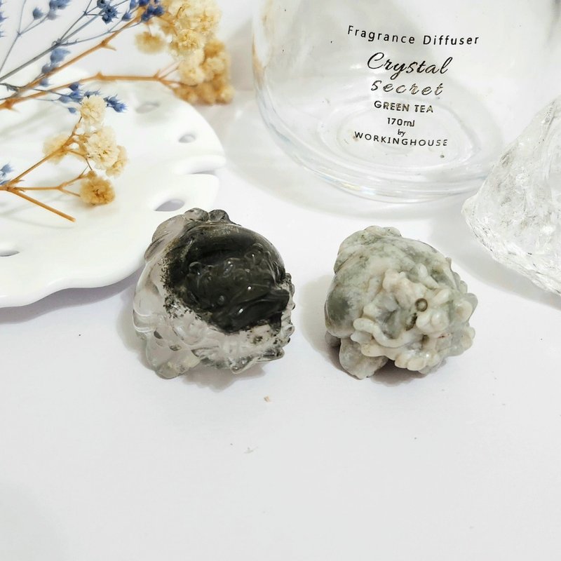 綠幽靈龍龜/水草瑪瑙龍龜 - 擺飾/家飾品 - 水晶 綠色