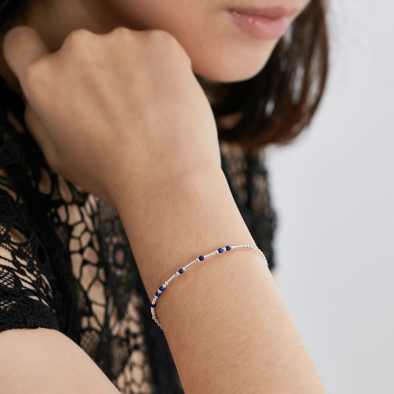 Love password password Gemstone quality Silver bracelet - Bracelets - Gemstone Multicolor