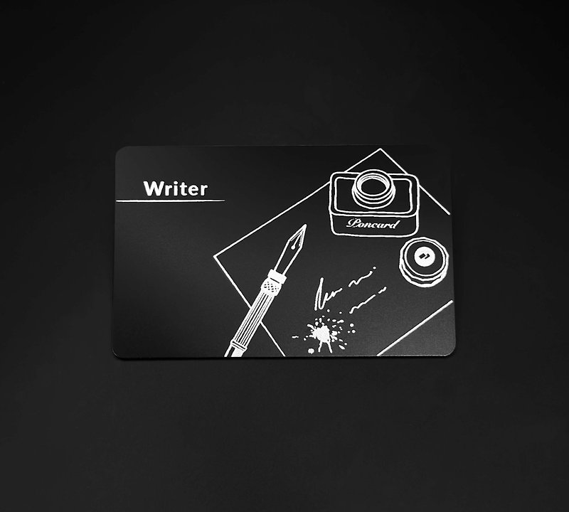 [Popular Design] Writer’s Business Card (Free Keychain) - แกดเจ็ต - พลาสติก สีดำ
