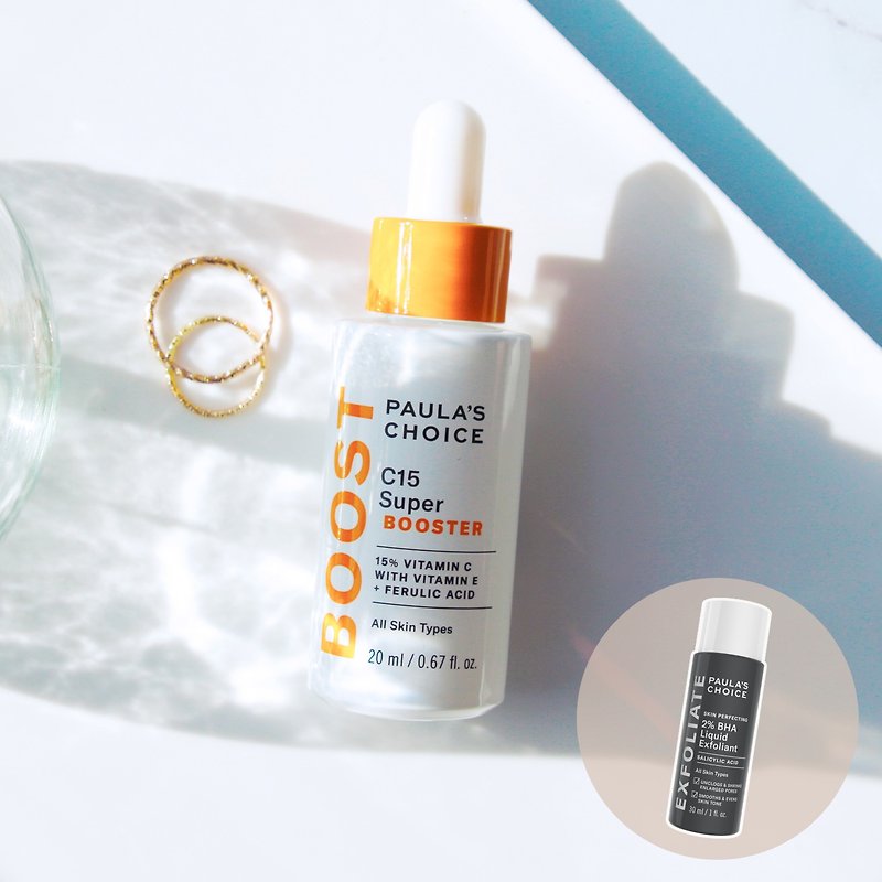 NEW Upgraded and launched [Paula's Choice] C15 Time-lapse Brightening Antioxidant Essence comes with celebrity salicylic acid sample - เอสเซ้นซ์/แอมพูล - วัสดุอื่นๆ สีส้ม
