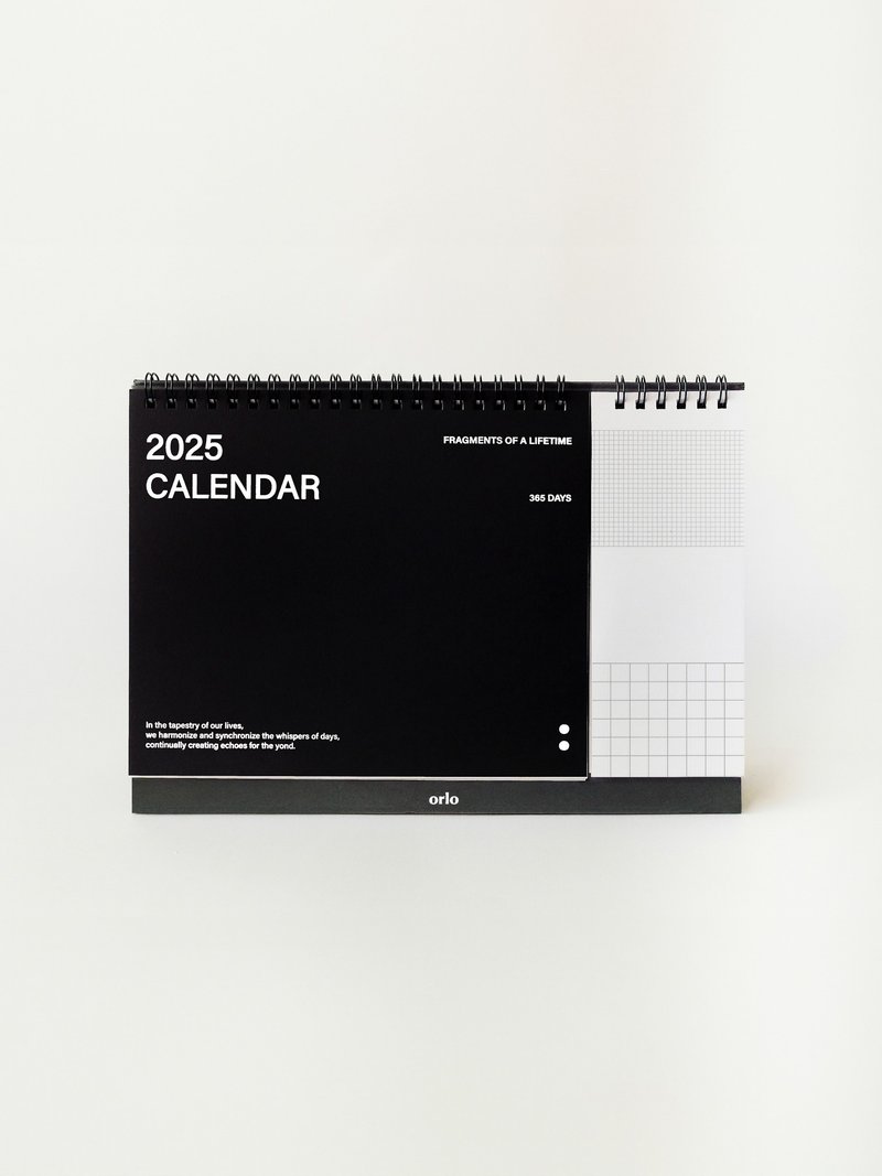 2025 desk calendar - ปฏิทิน - กระดาษ สีดำ