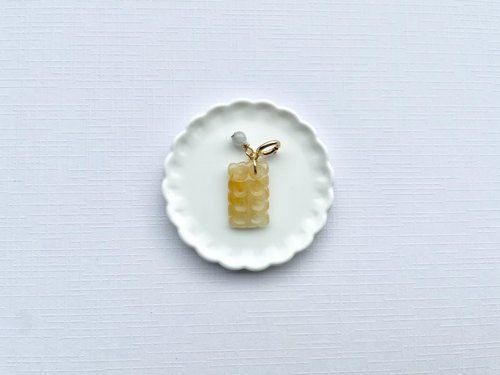 小王子星球 採礦 翡翠 黃翡餅乾吊墜 Cookie (隨意扣)