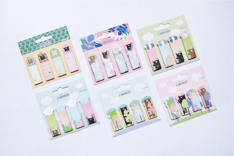Taiwanimal Bay A Mochi_self-adhesive sticky notes - Sticky Notes & Notepads - Paper Multicolor