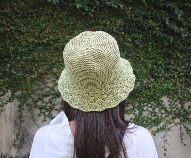 loose straw hat