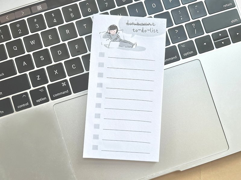 Miss Ng Yuk Don't want To-Do-List Memo Pad - Sticky Notes & Notepads - Paper Gray