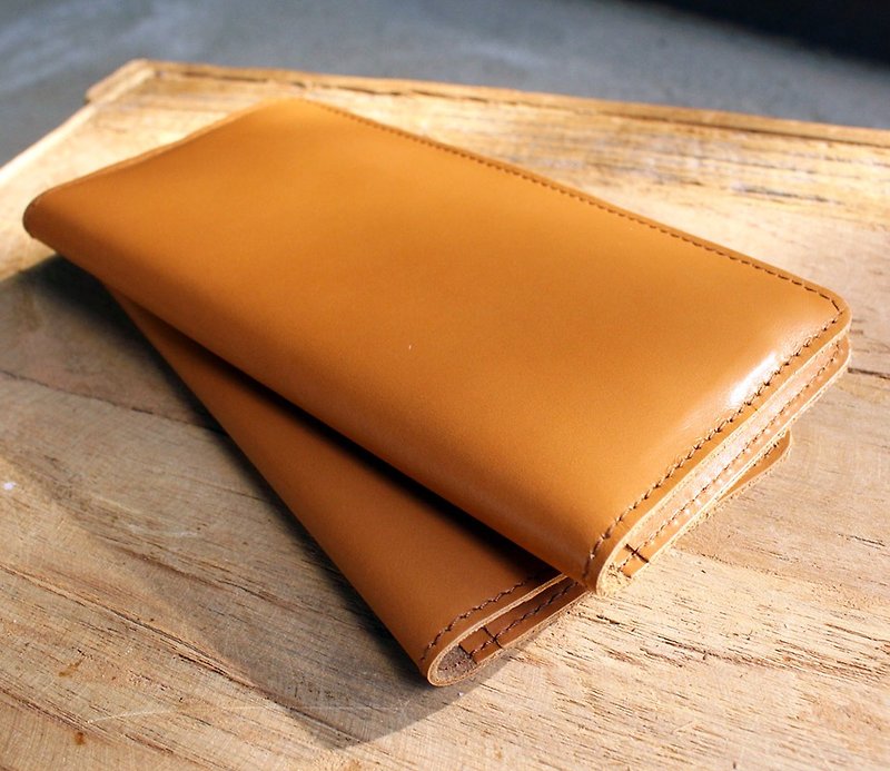 Wallet - My Soft - Tan (Genuine Cow Leather) / Leather Wallet / Long Wallet - 銀包 - 真皮 