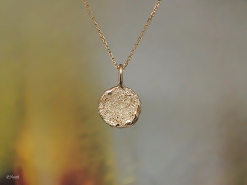 Pinkoi Proxy Purchase - Hazy moon pendant, size S (K10YG) - Necklaces - Other Metals 