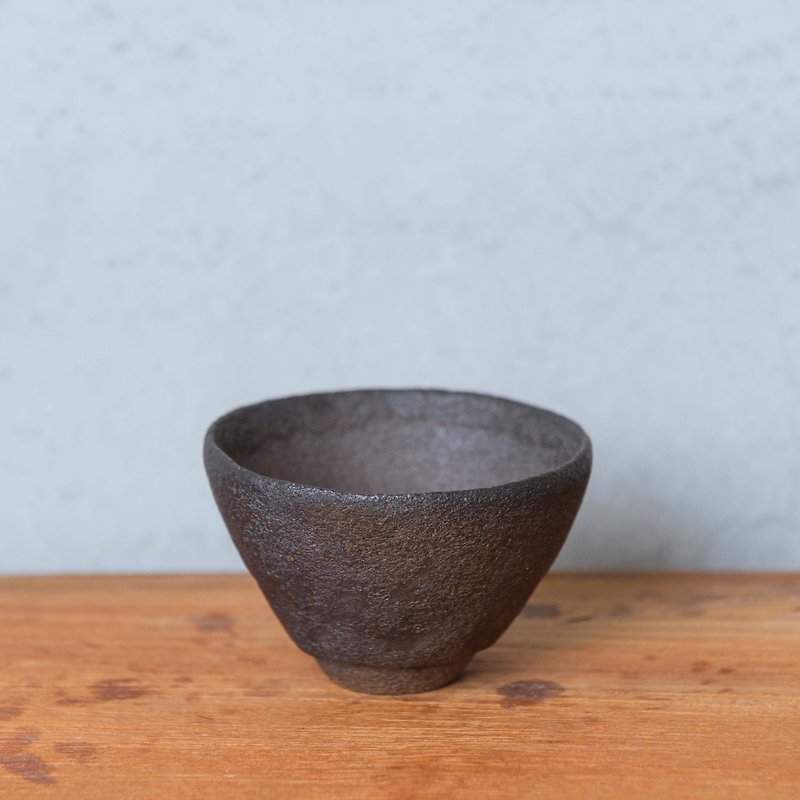 Lin Shiqi-Small and Medium Cup (LS-002c) - แก้ว - ดินเผา สีเทา