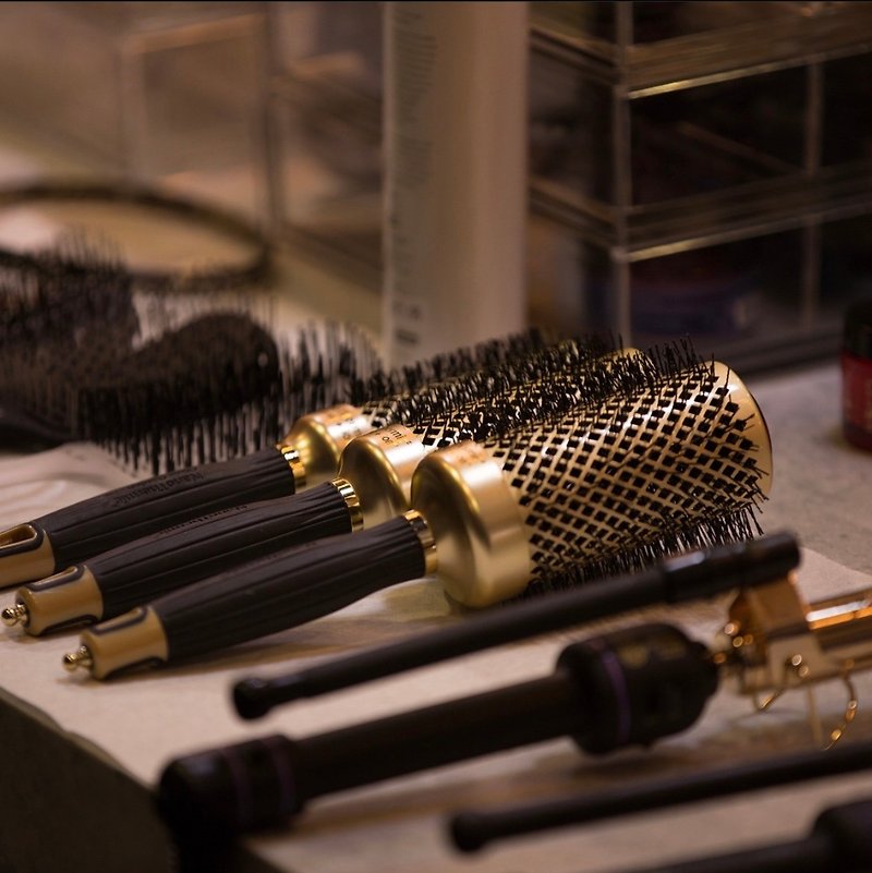 美國 Olivia Garden 50週年經典紀念梳 - 彩妝刷具/鏡子/梳子 - 其他材質 金色