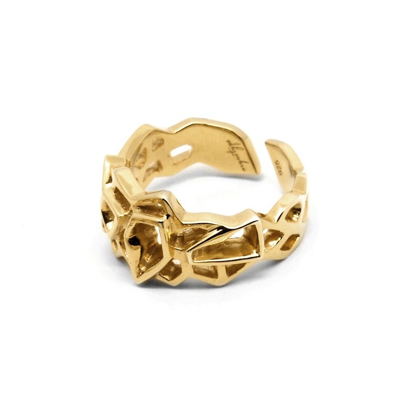 WIREFRAME Ring (S) / Gold  (Small) - General Rings - Other Metals Silver