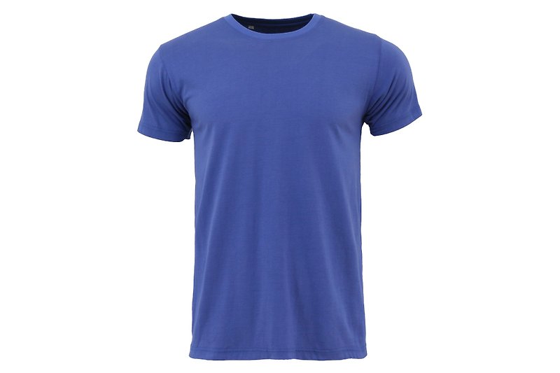 ツールスーパーテクスチャ綿Tee Blue ::男性と女性のサイズが完成::ソフト::通気性::快適 - Tシャツ メンズ - コットン・麻 ブルー