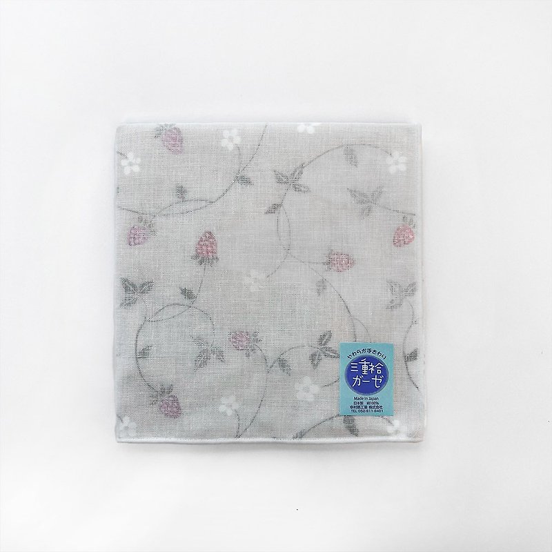 日本三重紗手帕| 34X34CM| 純棉透氣| 輕薄舒適| 限量發售 - 手帕 - 棉．麻 多色