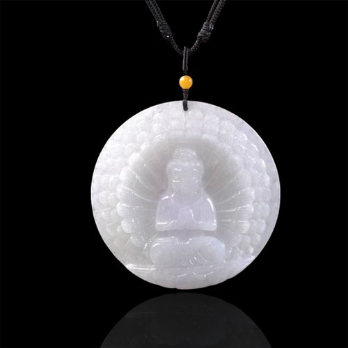瓔珞珠寶盒 E.L.Jewelry Box 冰種白翡翡翠千手觀音菩薩項鍊 | 天然緬甸玉翡翠A貨 | 送禮
