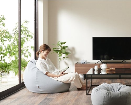 好禾有限公司 日本hanalolo 洋蔥式懶骨頭沙發椅(丹寧布款)-170L