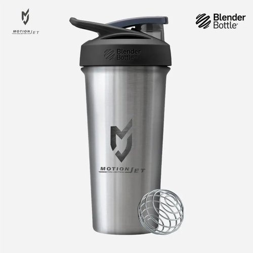 MotionJet Collection 臺灣機能品製造所 MJC & Blender Bottle 不鏽鋼聯名水壺 24 oz - (星光銀)