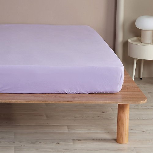 YVONNE COLLECTION以旺傢飾 純棉素面雙人床包-薰衣草紫