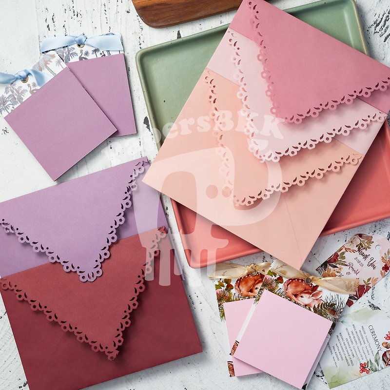 5x7 Vintage Lace Envelopes /Wedding Invitation (100pcs/Pack) - 信封/信紙 - 紙 