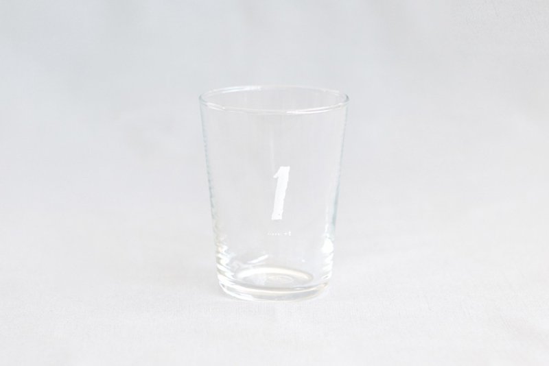 [+tPlanning] Digital Cup-White 1 - Cups - Glass Transparent