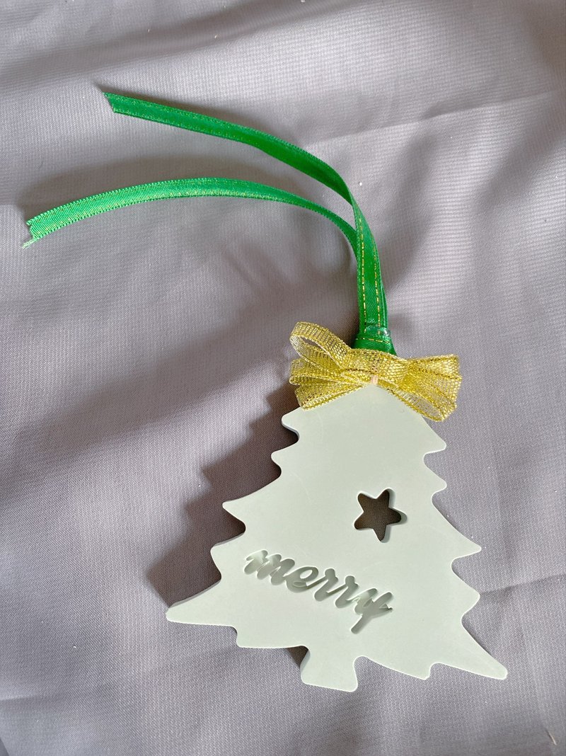 Made In Taiwan- Xmas Tree Aroma Stone - น้ำหอม - วัสดุอื่นๆ ขาว