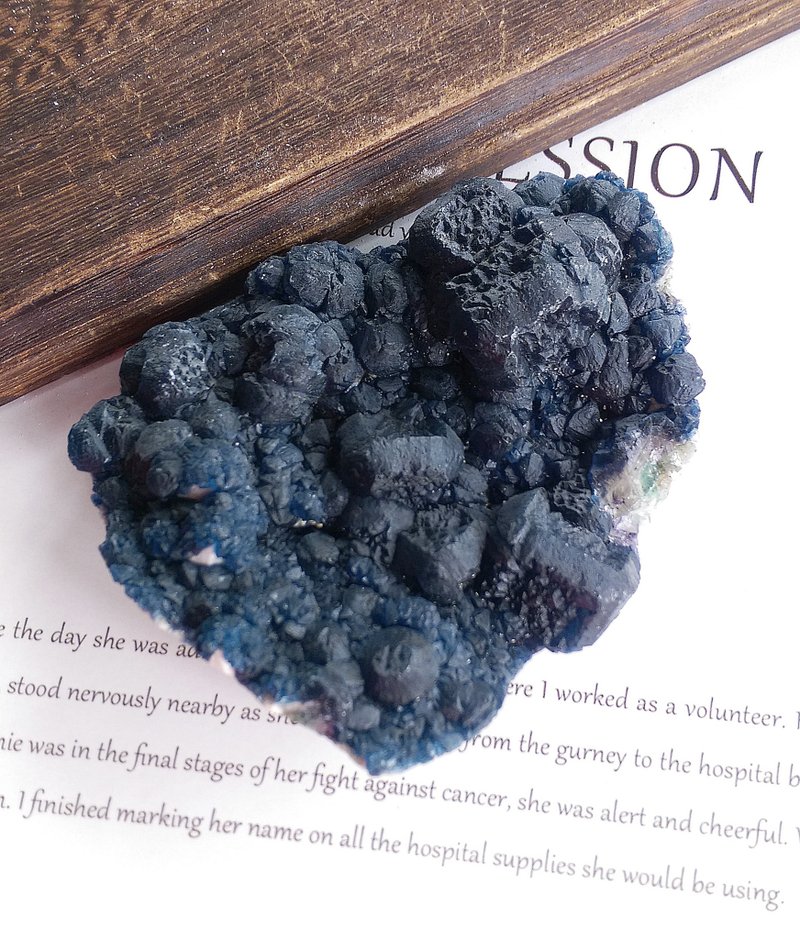 Fluorite 內蒙古產地 藍莓螢石 天然礦石 原礦 - 擺飾/家飾品 - 其他材質 