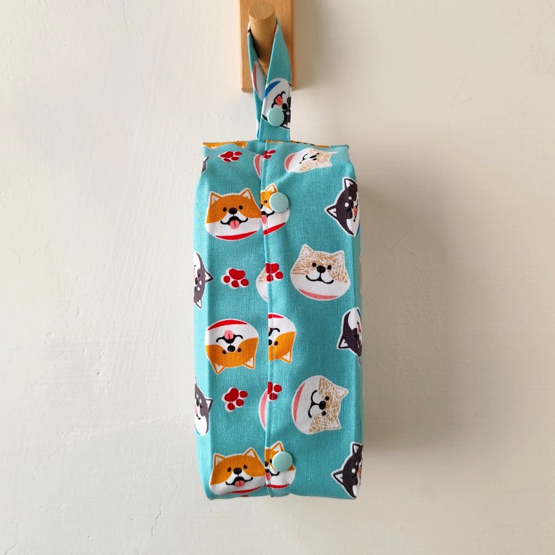 Hanging tissue paper cover/toilet paper cover=Taiwan cotton cloth=Smile Chai Chai - Tissue Boxes - Cotton & Hemp 