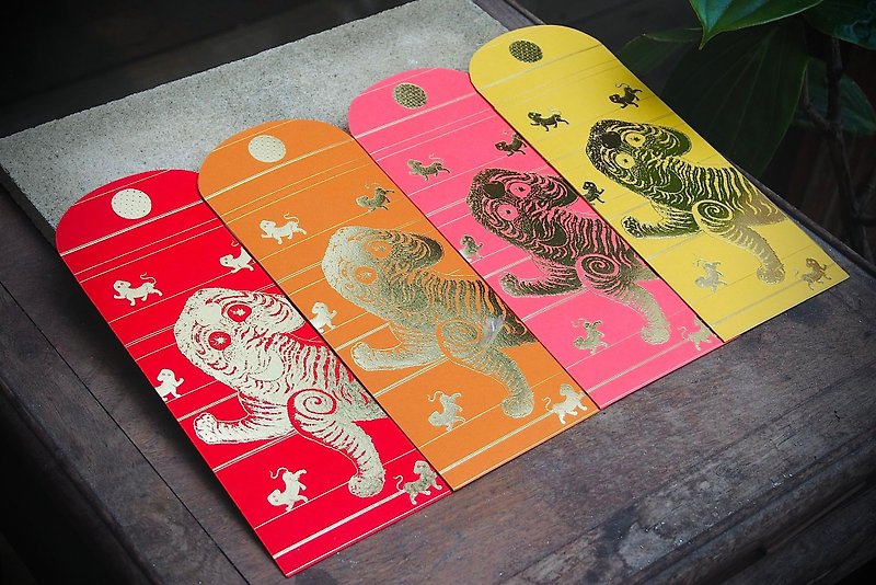 Dafu Tiger Red Packet Ruyi Auspicious Three Entry-Straight - Chinese New Year - Paper Red