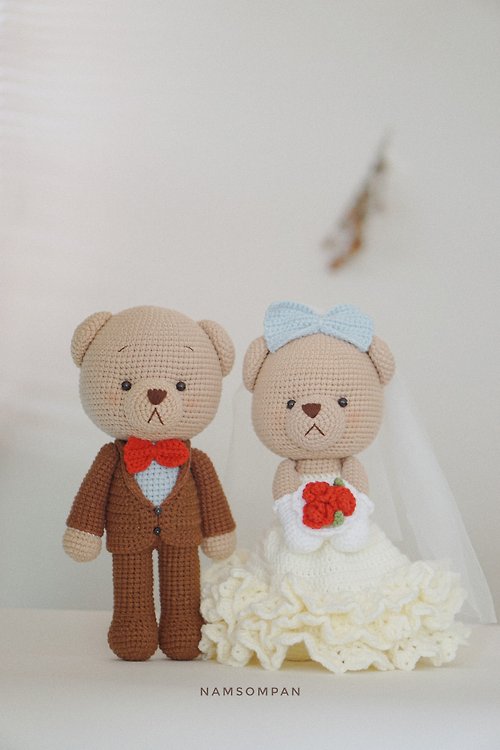 namsompan Digital Download - PDF | Crochet amigurumi Wedding Bear