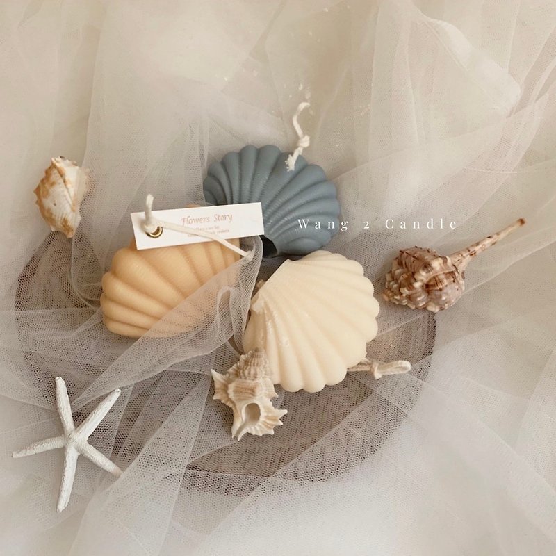 Cute little shell scented candle - Candles & Candle Holders - Wax 