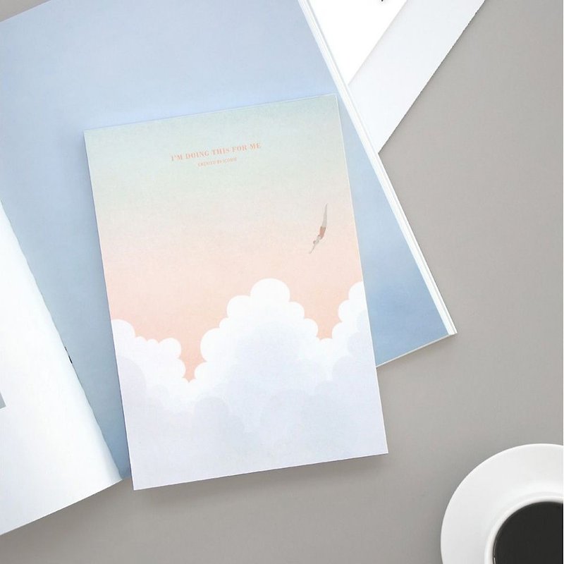 ICONIC is naturally a good note A5-B evening clouds, ICO52651 - Sticky Notes & Notepads - Paper Multicolor