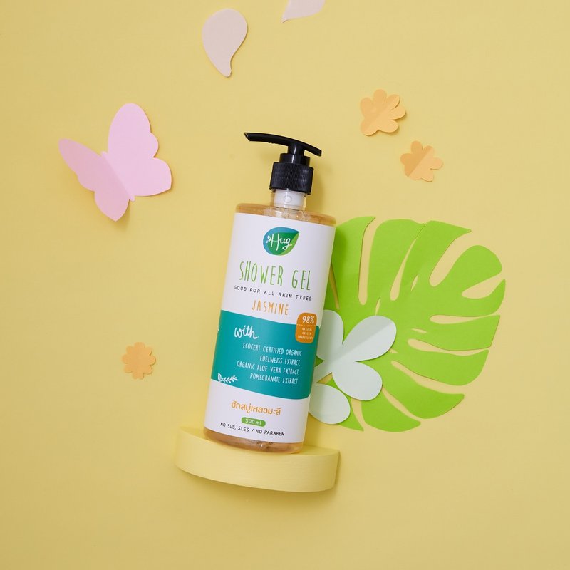 HUG Shower Gel Jasmine with 98% Natural Ingredients 500ml - 沐浴乳/沐浴用品 - 其他材質 多色