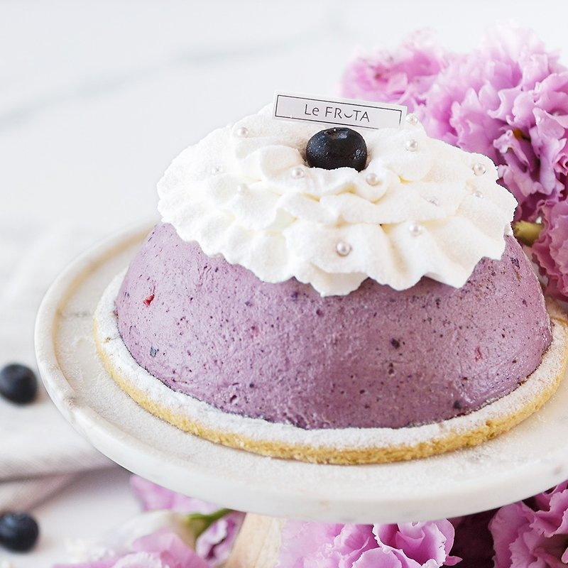 【LeFRUTA朗芙】寶石聖羅蘭 / 野莓焦糖慕斯塔 6吋 - 蛋糕/甜點 - 新鮮食材 紫色