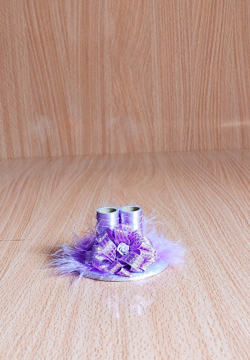 薰衣草紫筆座 - 筆筒/筆座 - 其他材質 紫色