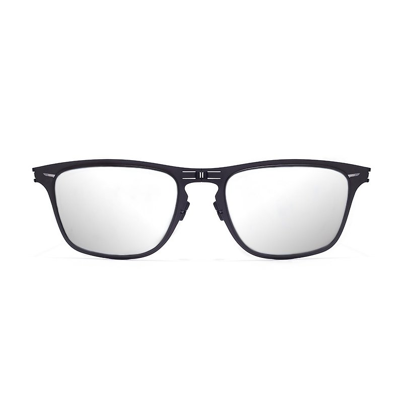 ROAV - FRNKLIN / 黑框 / 白水銀鏡片 - 太陽眼鏡/墨鏡 - 不鏽鋼 黑色