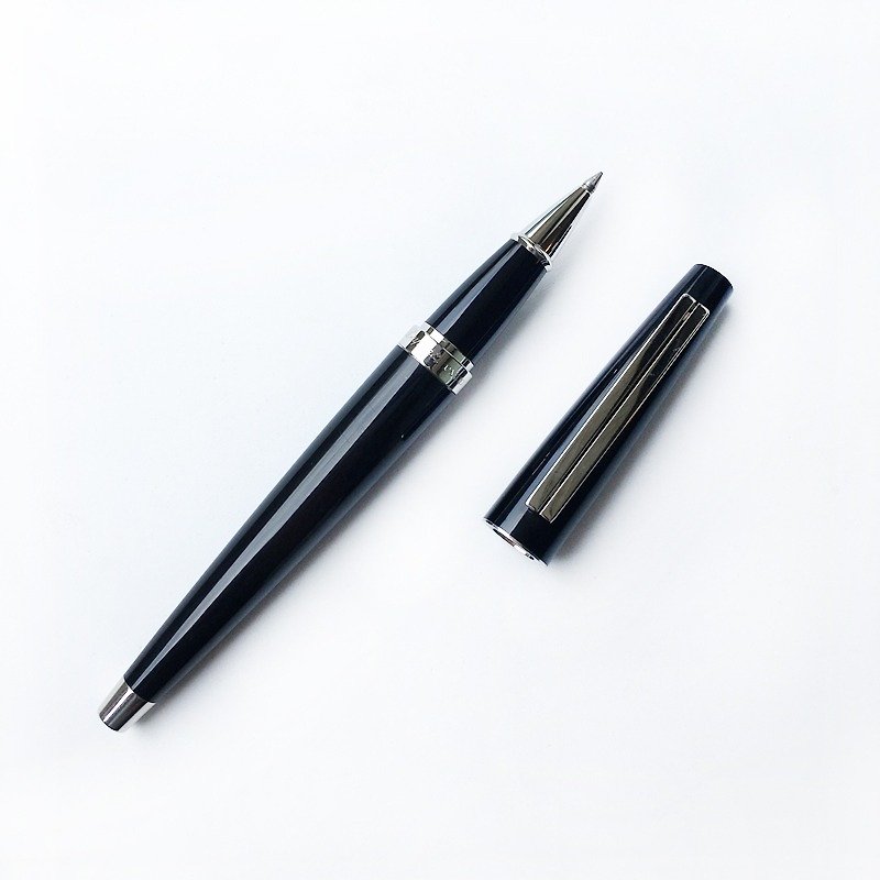 ST Dupont Dupont Black Paint Ballpoint Pen | French Rare Collection Handmade - ไส้ปากกาโรลเลอร์บอล - วัสดุอื่นๆ สีดำ