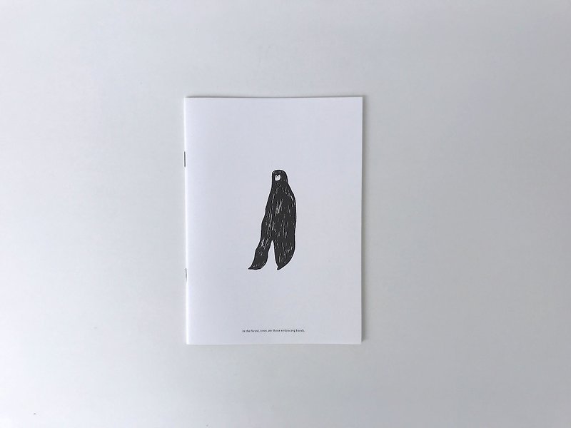 |サル|空白のノート/ 5 - ノート・手帳 - 紙 ブラック