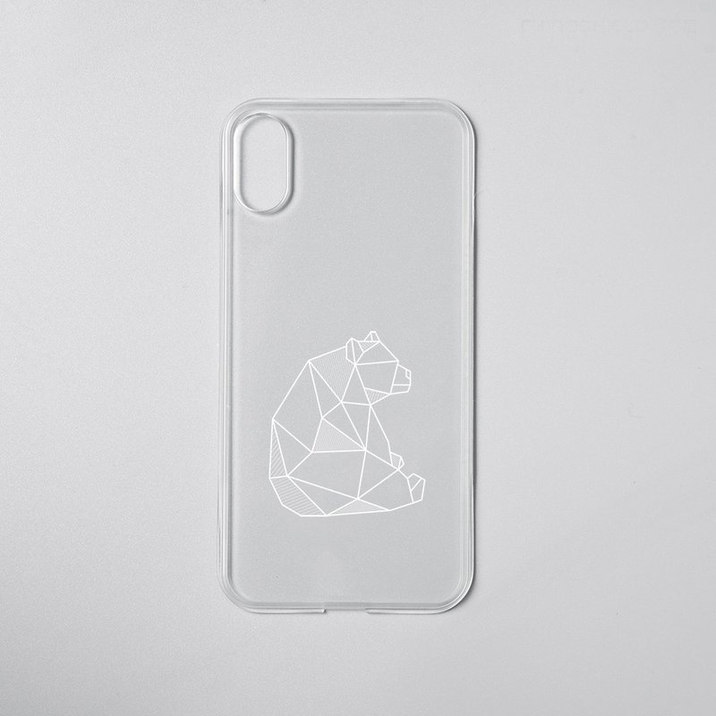Mod NX單買背板/幾何-熊 for iPhone系列* - 手機配件 - 塑膠 透明