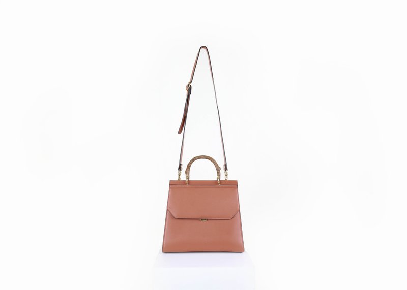 Fir Bag | TAN - กระเป๋าถือ - หนังเทียม สีนำ้ตาล