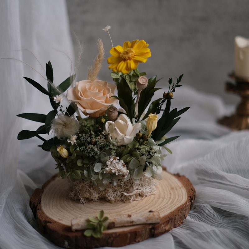 [Natural Department] Preserved Flower Business Card Holder Preserved Flowers Imported from Japan - Dried Flowers & Bouquets - Plants & Flowers 