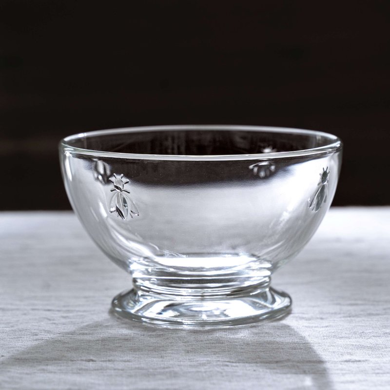 bee round deep bowl - Bowls - Glass Transparent